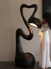 Myrrh Sculpture Floor Lamp-DWHOME