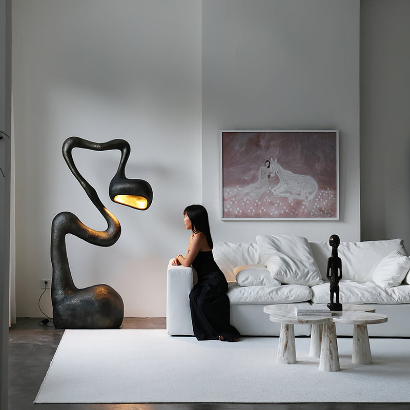 Myrrh Sculpture Floor Lamp-DWHOME