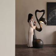 Myrrh Sculpture Floor Lamp-DWHOME