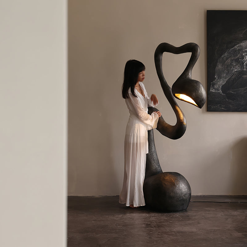 Myrrh Sculpture Floor Lamp-DWHOME