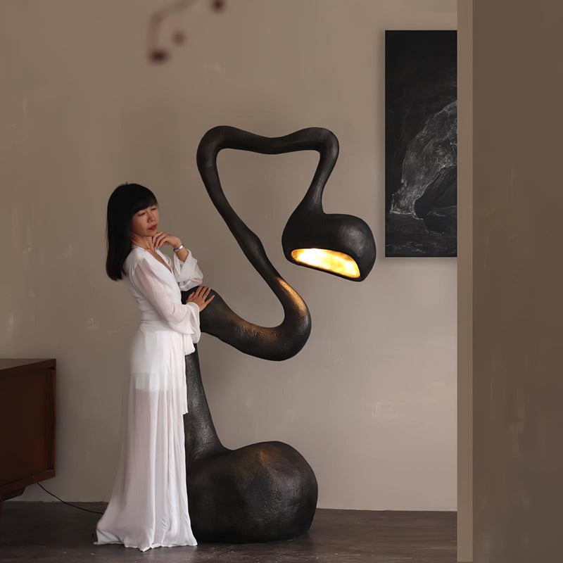 Myrrh Sculpture Floor Lamp-DWHOME