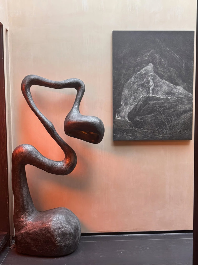 Myrrh Sculpture Floor Lamp-DWHOME