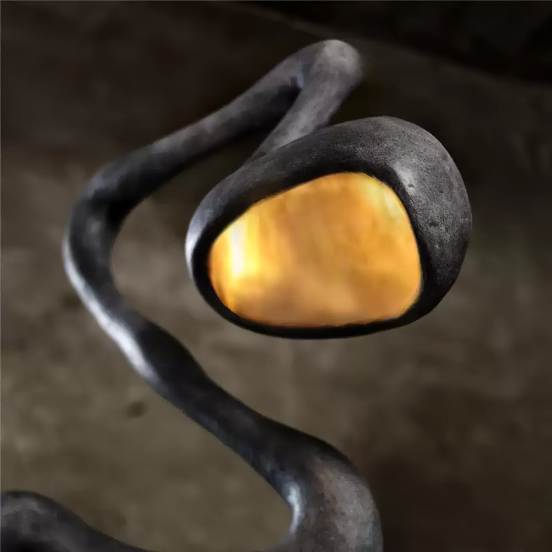 Myrrh Sculpture Floor Lamp-DWHOME
