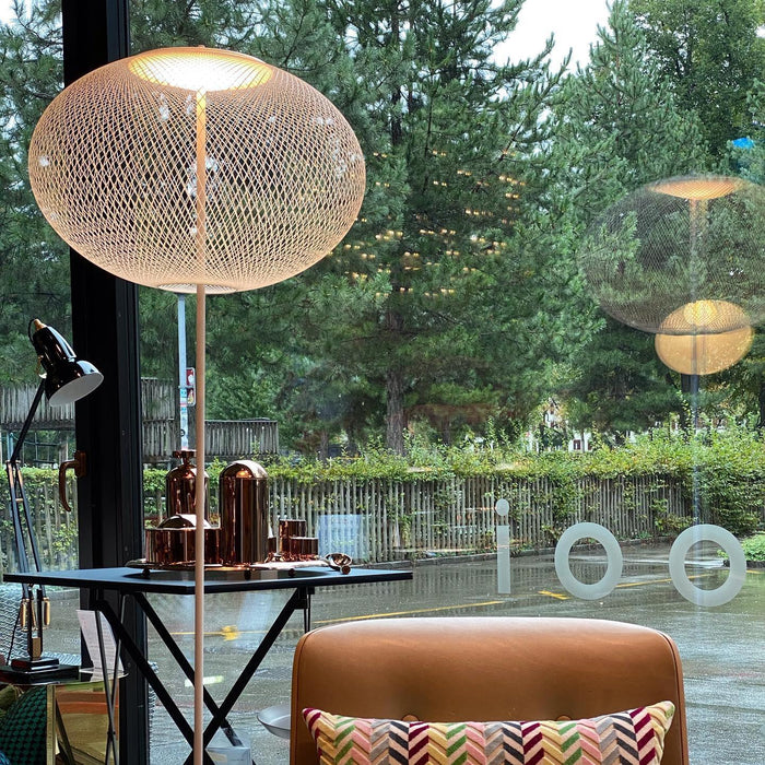 Metallic Meshwork Floor Lamp-DWHOME