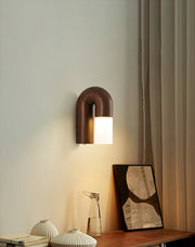 Arcus Wood Wall Lamp-DWHOME