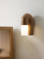 Arcus Wood Wall Lamp-DWHOME