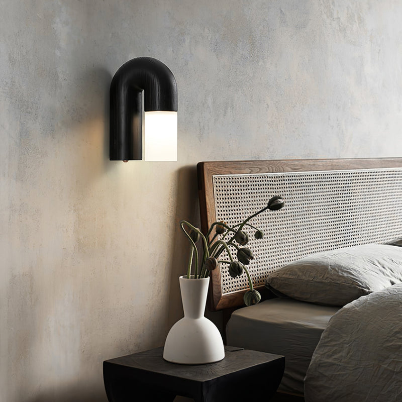 Arcus Wood Wall Lamp-DWHOME
