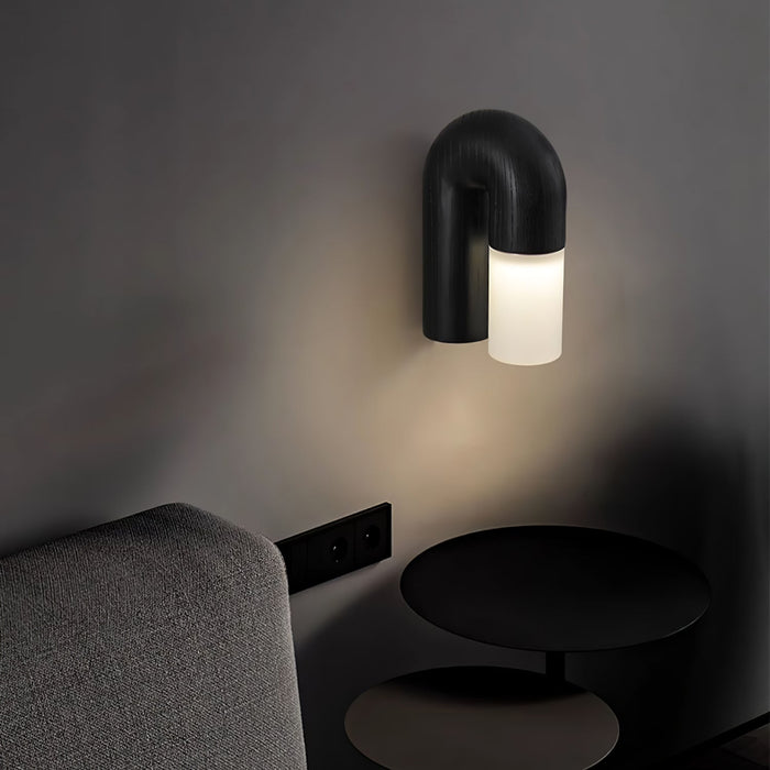 Arcus Wood Wall Lamp-DWHOME