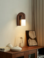 Arcus Wood Wall Lamp-DWHOME