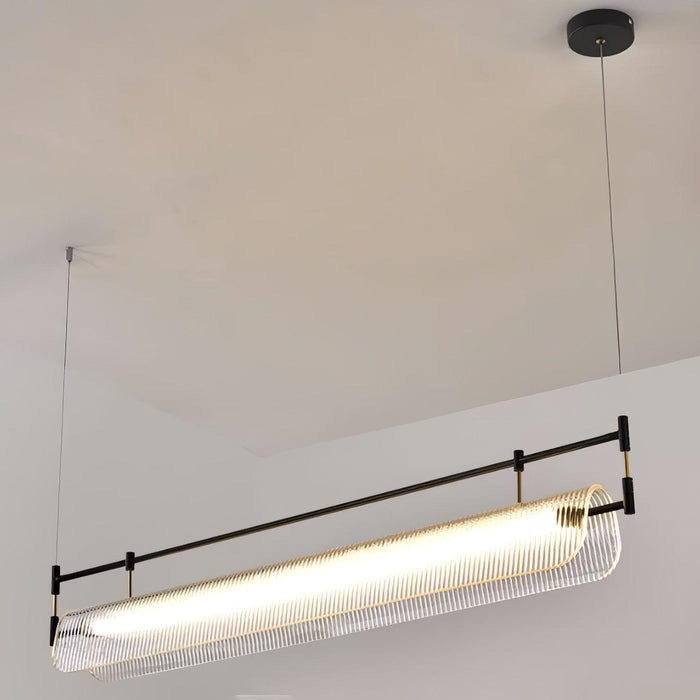 Linear Strip Chandelier.