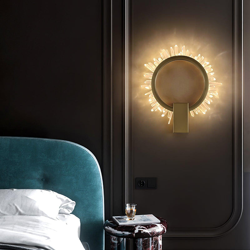 Natural Crystal Wall Lamp-DWHOME