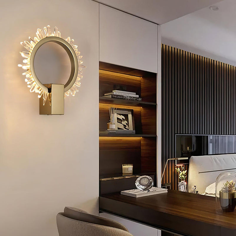 Natural Crystal Wall Lamp-DWHOME