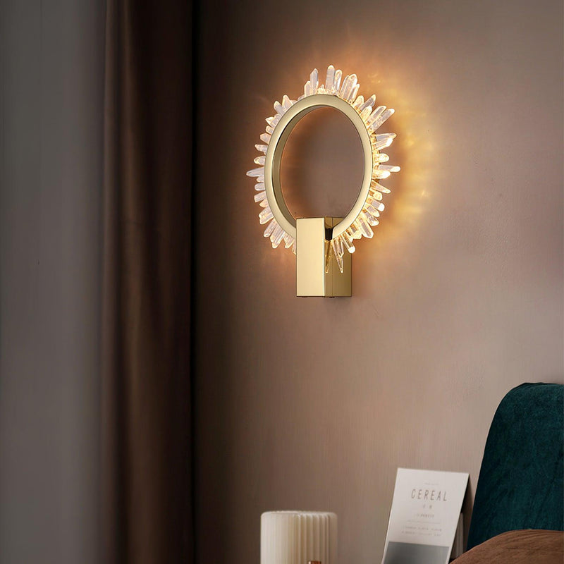 Natural Crystal Wall Lamp-DWHOME