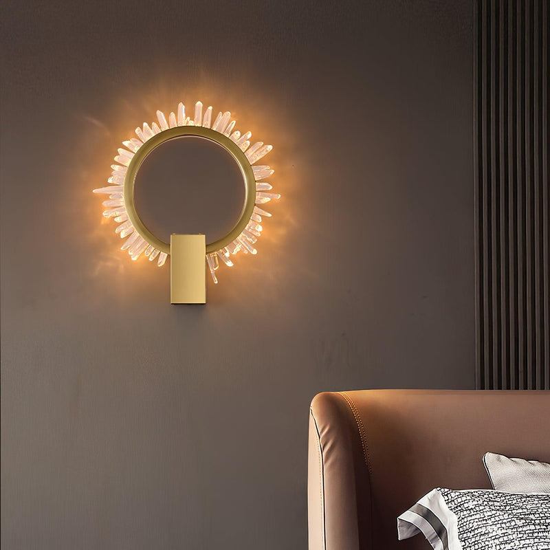 Natural Crystal Wall Lamp-DWHOME