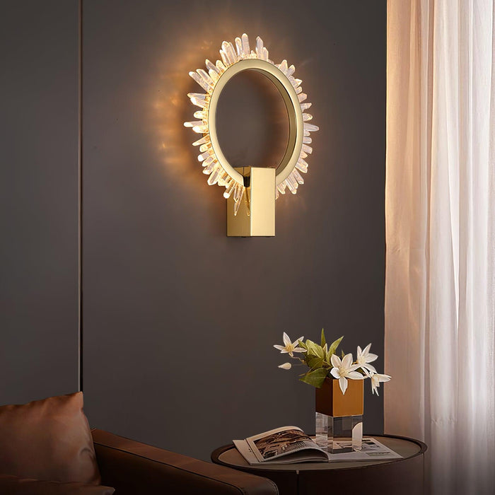 Natural Crystal Wall Lamp-DWHOME