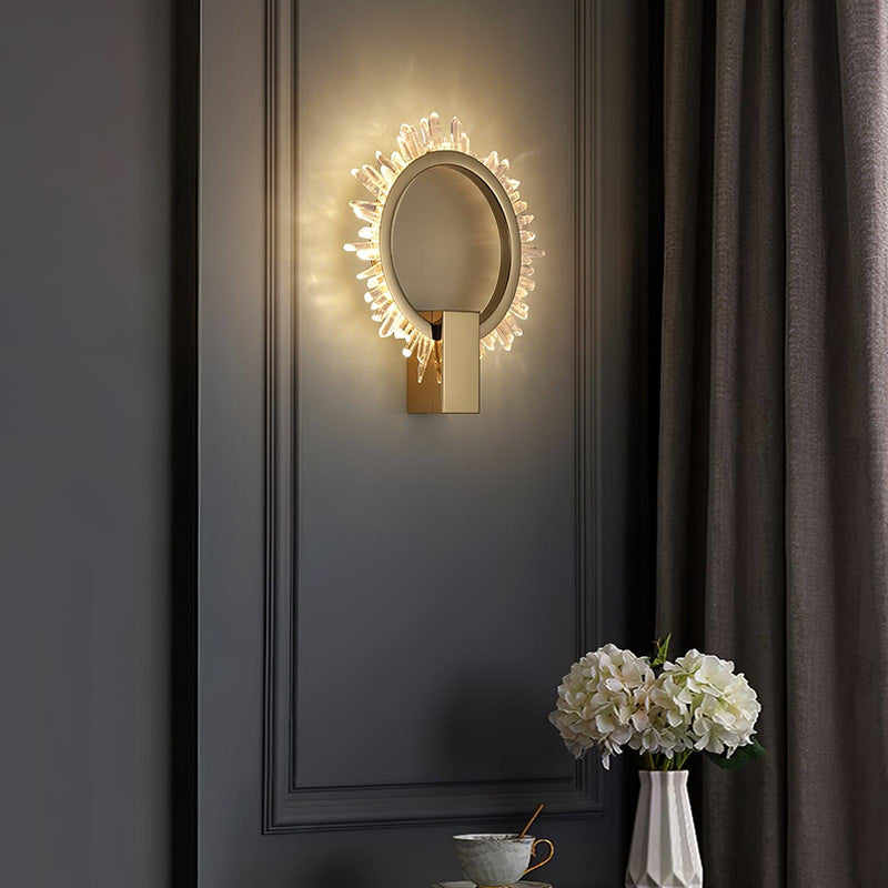 Natural Crystal Wall Lamp-DWHOME