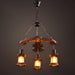 Nautical Industrial Style Wooden Chandelier - DWHOME