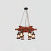 Nautical Industrial Style Wooden Chandelier - DWHOME