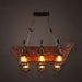 Nautical Industrial Style Wooden Chandelier - DWHOME