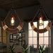 Nautical Industrial Style Wooden Chandelier - Vakkerlight