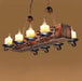 Nautical Industrial Style Wooden Chandelier - DWHOME