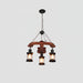 Nautical Industrial Style Wooden Chandelier - DWHOME