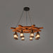 Nautical Industrial Style Wooden Chandelier - DWHOME