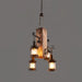 Nautical Industrial Style Wooden Chandelier - Vakkerlight