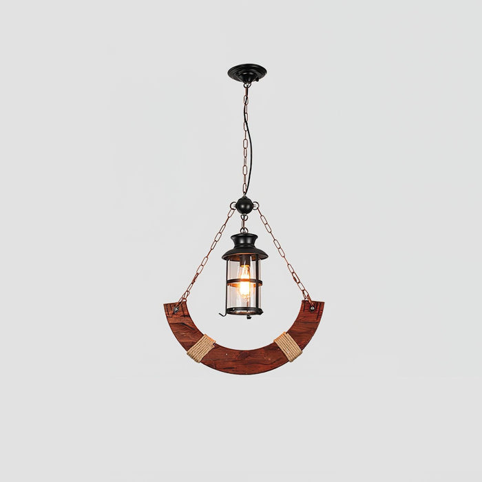 Nautical Industrial Style Wooden Chandelier - DWHOME