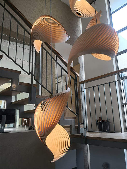 Nautilus Shell Pendant Light.