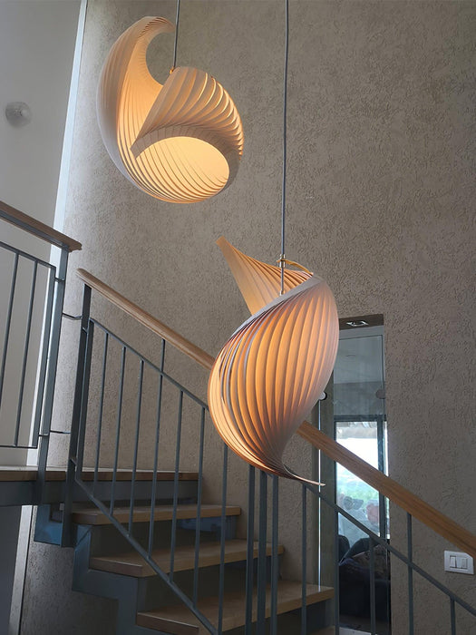 Nautilus Shell Pendant Light.