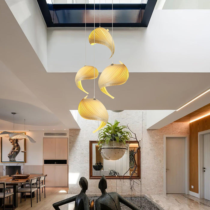 Nautilus Shell Pendant Light-DWHOME