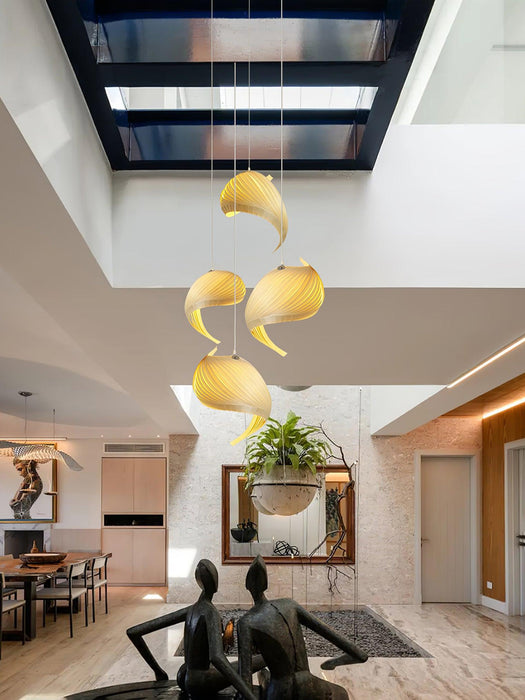 Nautilus Shell Pendant Light.