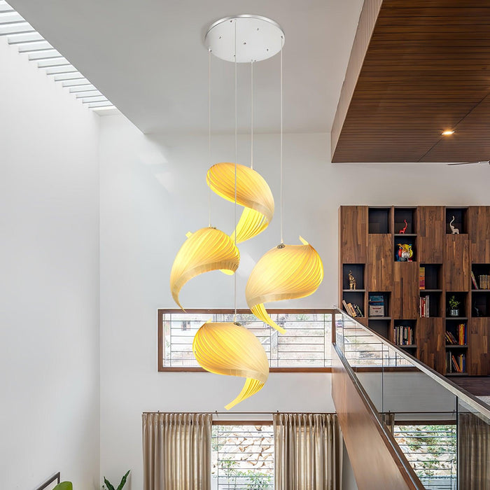 Nautilus Shell Pendant Light.