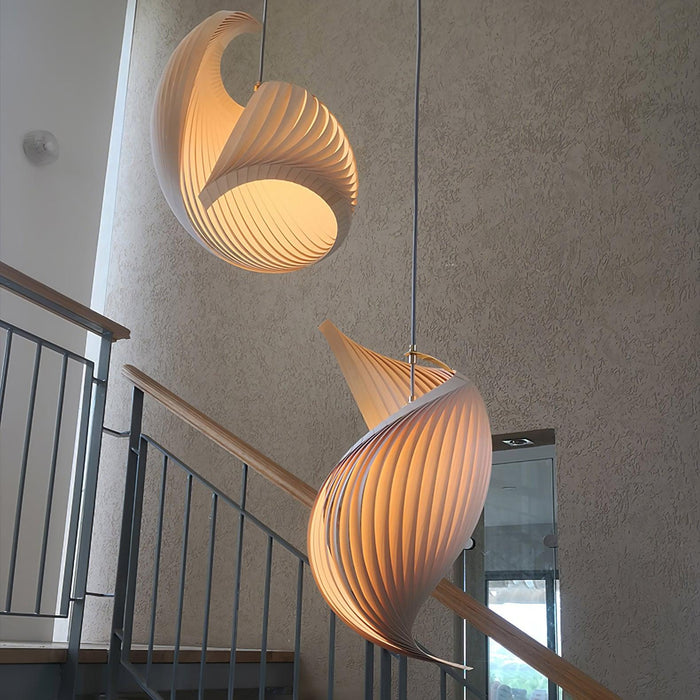 Nautilus Shell Pendant Light.