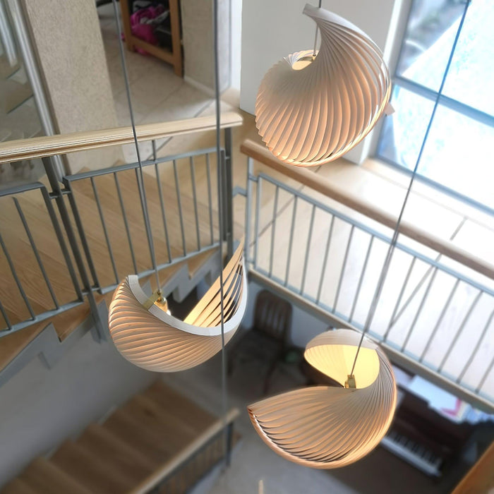 Nautilus Shell Pendant Light.