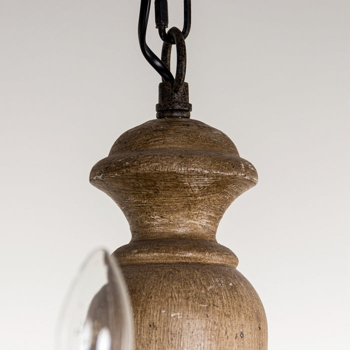Neddy Wood Chandelier-DWHOME