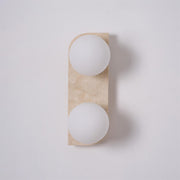 Elysian Travertine Plug-in Wall Light-DWHOME