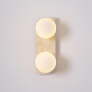 Elysian Travertine Plug-in Wall Light-DWHOME
