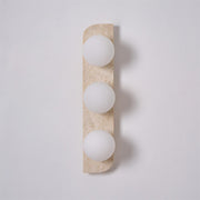 Elysian Travertine Plug-in Wall Light-DWHOME