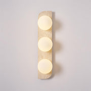 Elysian Travertine Plug-in Wall Light-DWHOME
