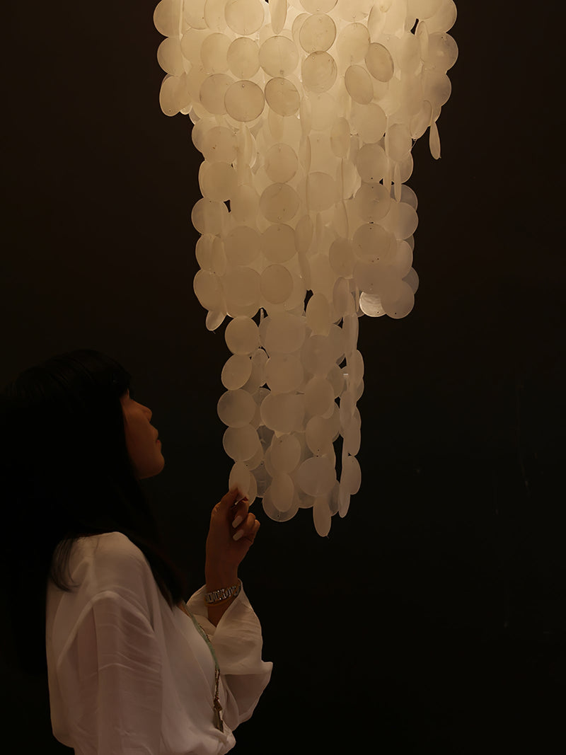Nerida Shell Chandelier-DWHOME