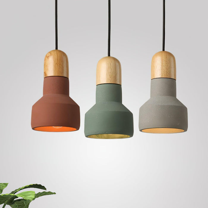 Nessa Wood Pendant Light-DWHOME