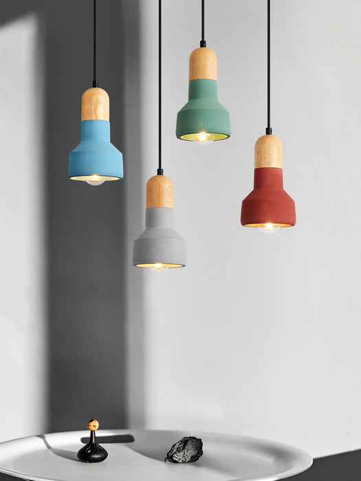 Nessa Wood Pendant Light-DWHOME