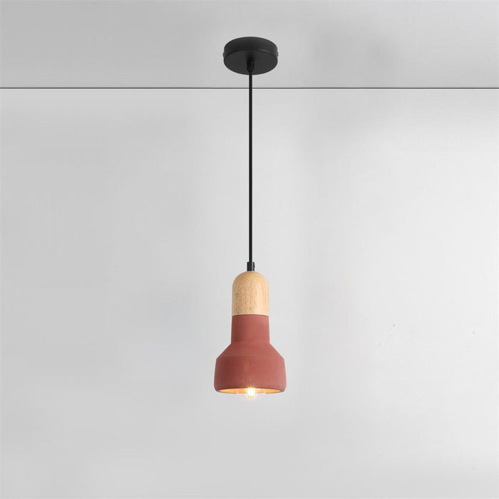 Nessa Wood Pendant Light-DWHOME