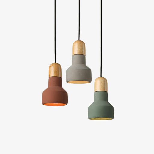 Nessa Wood Pendant Light-DWHOME