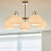 Nickel Glass Persimmon Chandelier - DWHOME