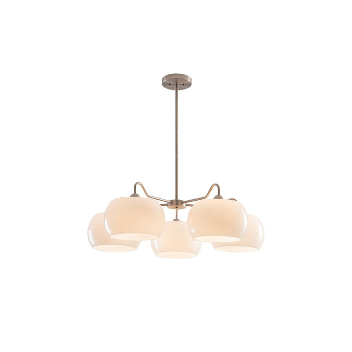 Nickel Glass Persimmon Chandelier - Vakkerlight