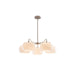 Nickel Glass Persimmon Chandelier - Vakkerlight