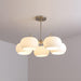 Nickel Glass Persimmon Chandelier - DWHOME